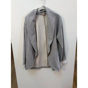 Dolan Womens Lightweight Gray Open Front Cardigan Size S Cotton/Polyester Blend